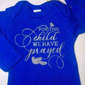 For this child we have prayed sleep gown